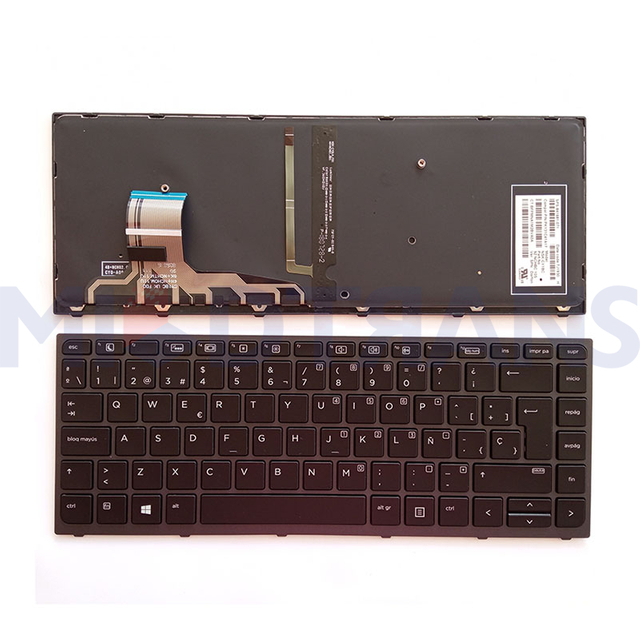 New SP Spanish Backlit Keyboard For HP Elitebook 755 G3 850 G3