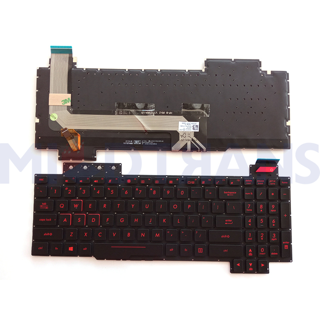 New US Keyboard For ASUS ROG FX503 FX503V FX503VM FX503VD FX63 FX63V FX63VD ZX63V