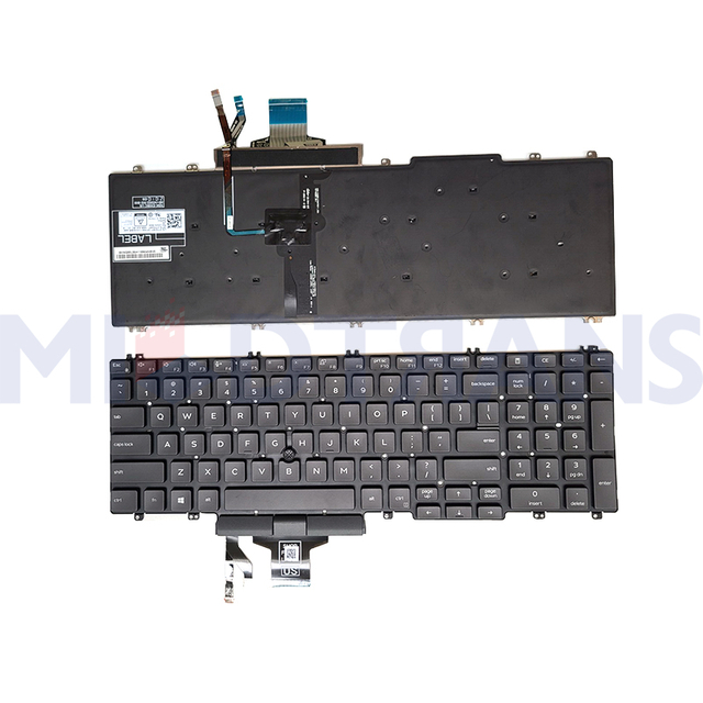 New US for DELL G7 15 7500 Keyboard English Backlight