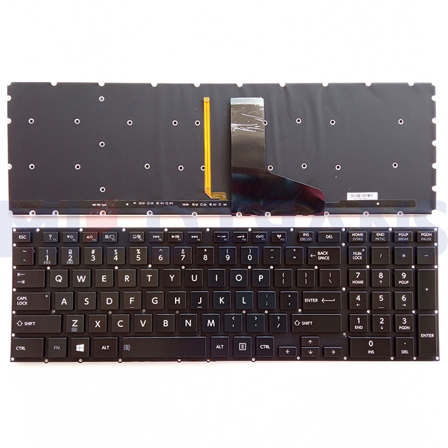 New US For Toshiba Satellite P50-A P50T-A P55-A P55T-A P70-A P75-A Keyboard Backlit