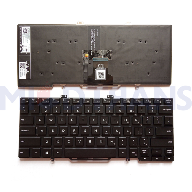 New US For Dell Latitude 7400 E7400 L3400 5400 Laptop Backlit Keyboard Replacement