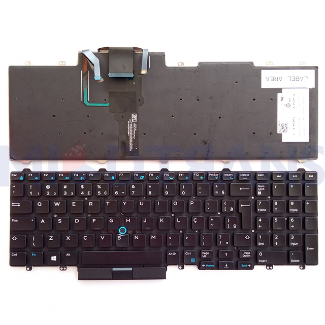 BR Keyboard For Dell Latitude E5550 E5570 E5580 E5590 M3510 M7510 M7720 M7520