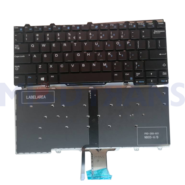 New US For DELL Latitude 7280 7380 E5250 E7270 E5270 E7250 3150 3160 3165 Backlit Keyboard