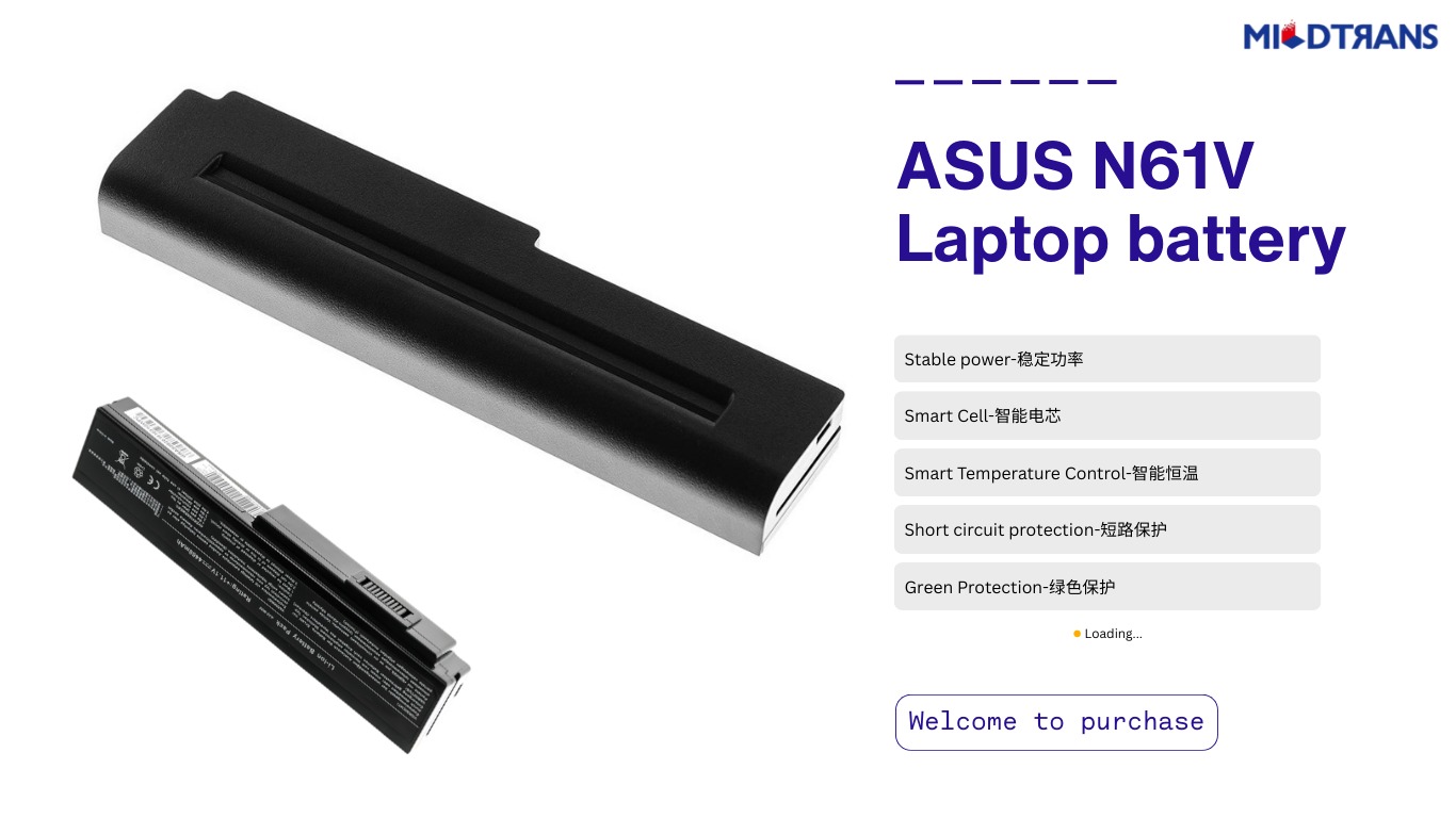 ASUS N61V Dedicated Laptop Battery - Reliable Endurance, Secure Performance