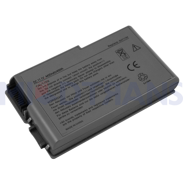 Laptop Battery for DELL Latitude D500 D505 D510 D520 D530 D610 D600 500m 510m 600m W1605 YD165 G2053A01 C1295