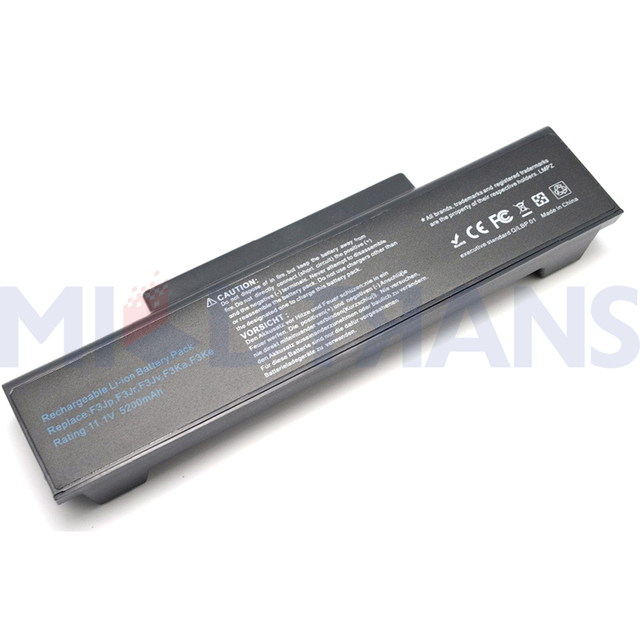 For Asus Z53 M51 Z94 A9T F3 F3S F3K F3SV F3T F3JR F3JA F3E Series Notebook Battery A32-F2 A32-F3 A32-Z96 A32-Z94 SQU-528 BTY-M66