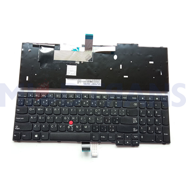 AR Keyboard for Lenovo Thinkpad E550 E555 E560 E565 Arabic Laptop Keyboard Layout Replacement