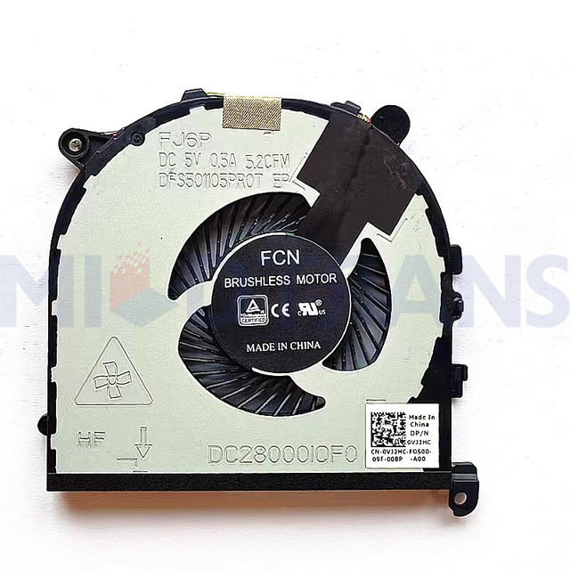 Compatible with brand new original DELL XPS15 9560 precision5520 0VJ2HC CPU fan