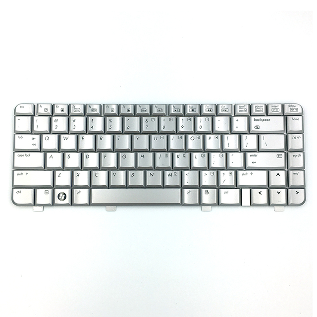 Hot Selling Replacement Notebook Laptop Keyboard Fit For HP DV4-1000 US Layout Keyboard silver