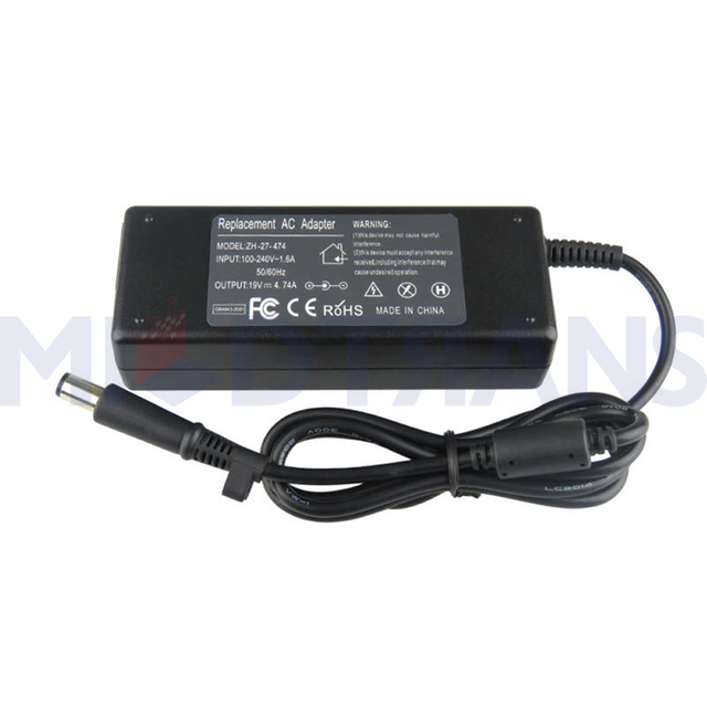 For HP 19V 4.74A 7.4*5.0mm 90W Laptop Adapter