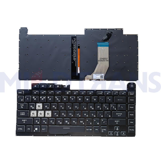 RU Laptop Backlight Keyboard for Asus ROG Strix G531 G531G G531GT Laptop Russian Keyboard Replacement