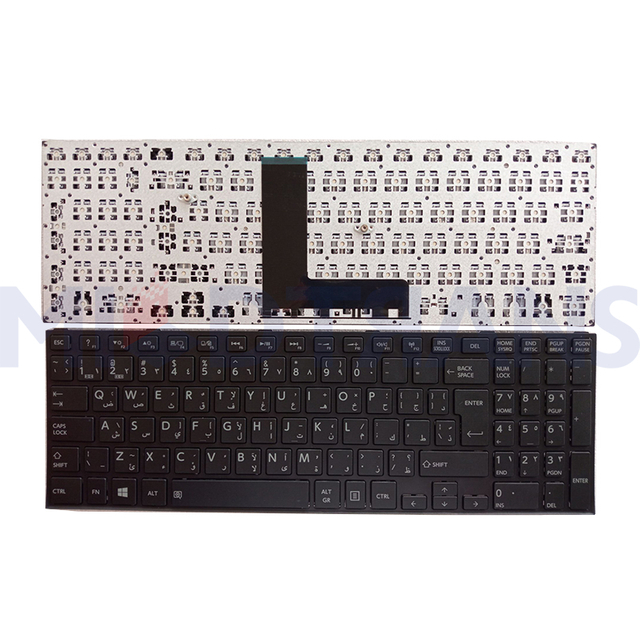 New AR Keyboard Layout Replacement for Toshiba C50-B Laptop Arabic Keyboard