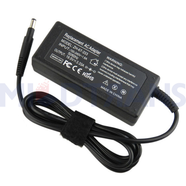 For HP 19.5V 3.33A 4.8*1.7mm 65W Laptop Adapter