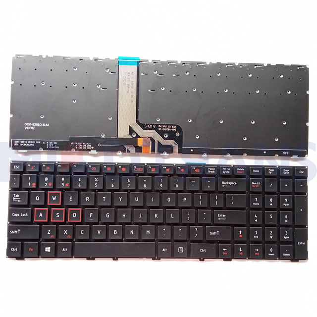 New English Laptop Keyboard for Mechanic F117-VB F117-V F11F-S US Laptop Keyboard Layout