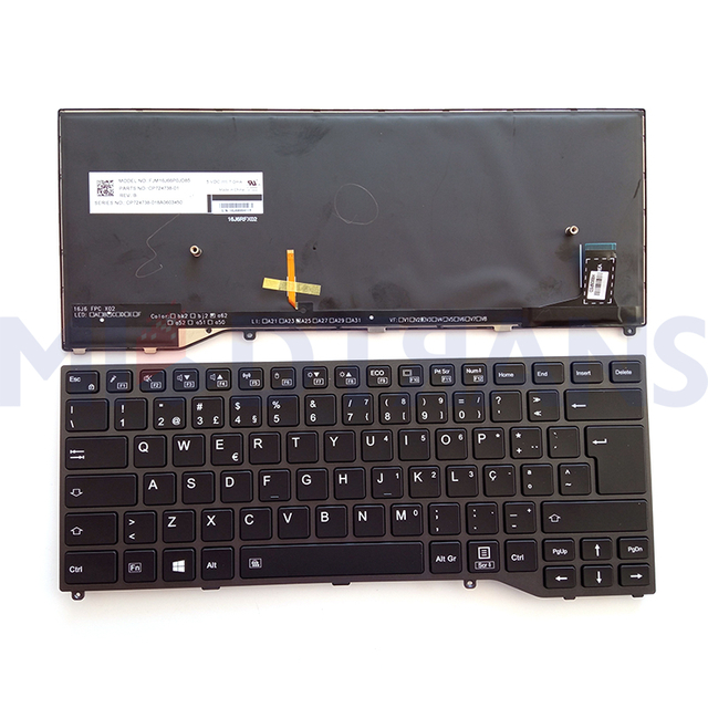 PO For Fujistu Lifebook U747 U748 U749 E449 E548 E549 Series CP724738-01 Laptop Keyboard Layout