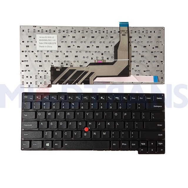 US Layout Laptop Keyboard for Lenovo Thinkpad S431 S440 S3 S3-S431 S3-S440 Replacement