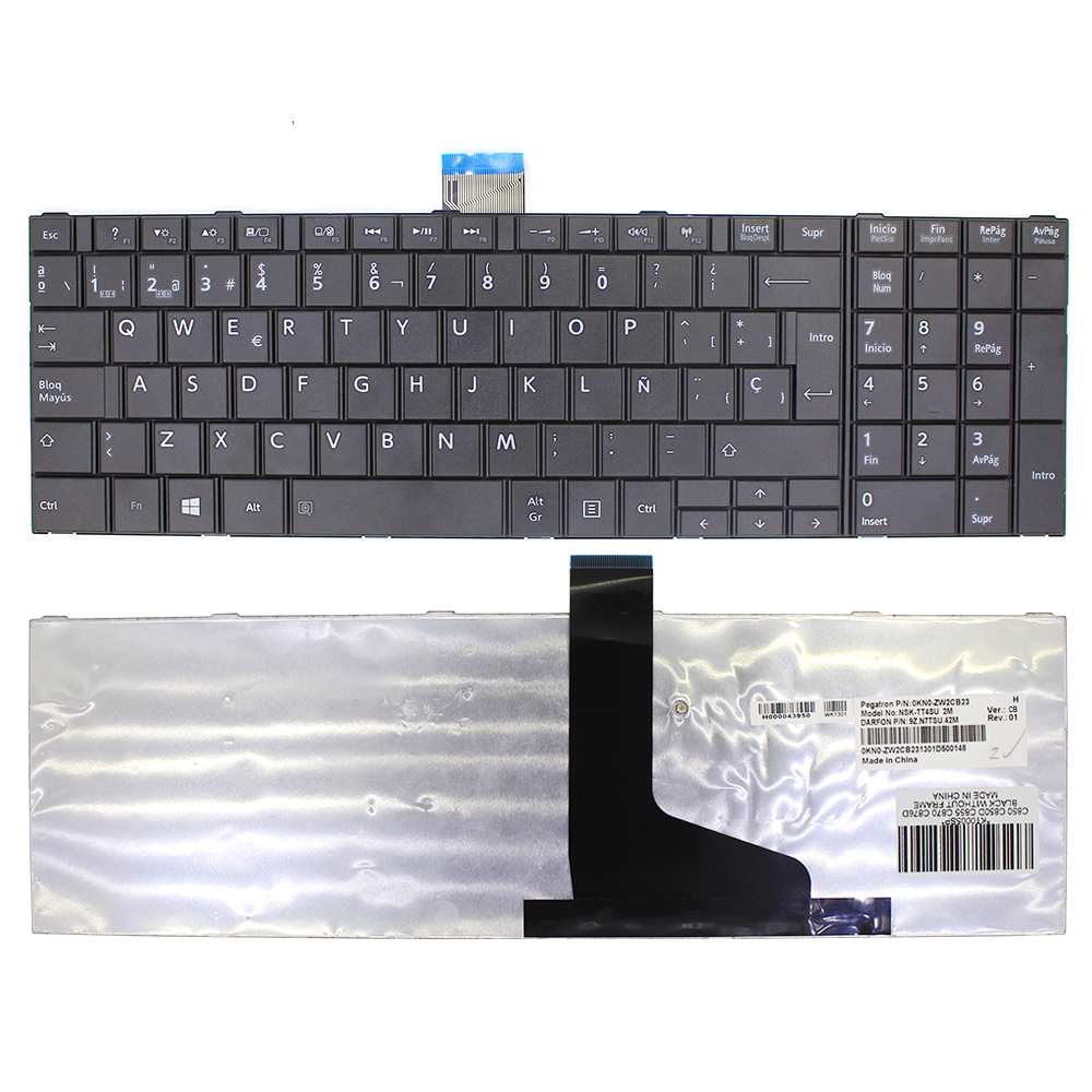 Spanish For Toshiba C850 C855D C850D C855 C870 C870D C875 L875 L850 L850D L855 L855D L870 L950 L950D L955 SP Laptop Keyboard