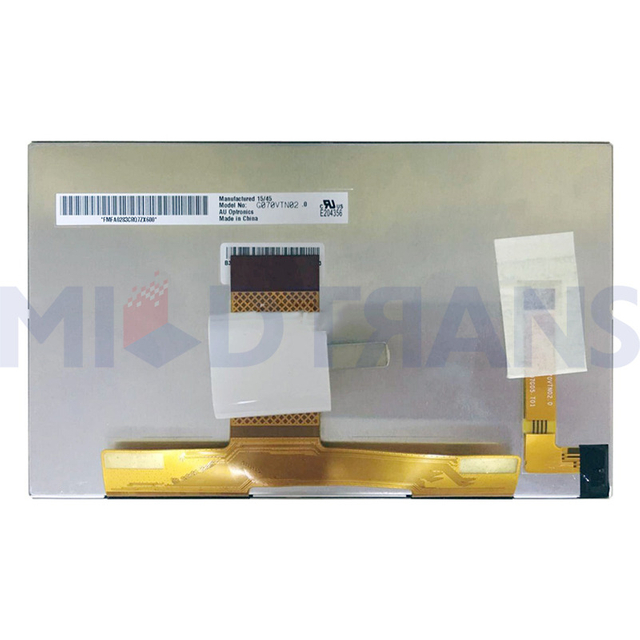 7.0" Inch Laptop Lcd Screen G070VTN02.0 800(RGB)*480 50 Pins 60Hz TN 66% NTSC Laptop Lcd Display Screen
