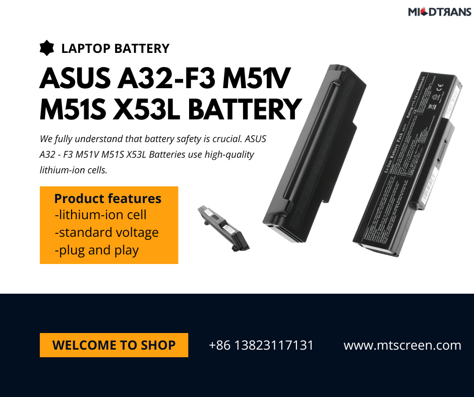 ASUS A32-F3 Battery: New Arrival for M51V, M51S, X53L Laptops