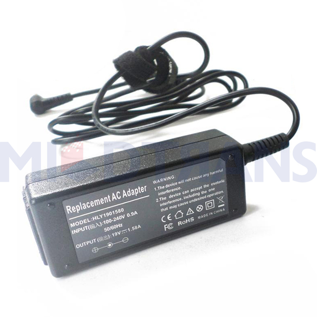 For Toshiba 19V 1.58A 5.5*2.5mm 30w Laptop AC Adapter