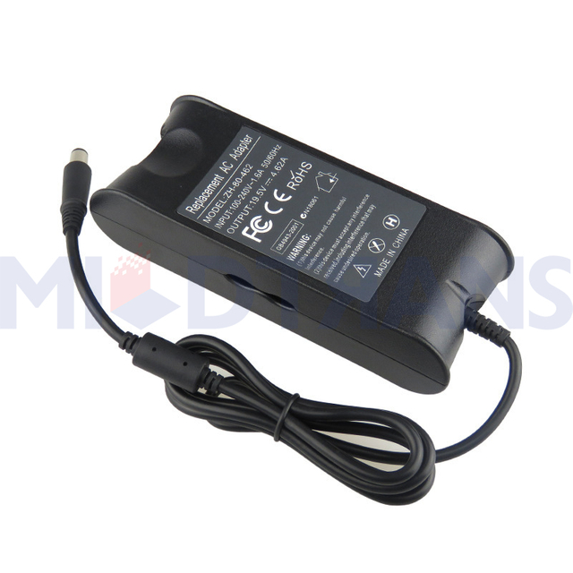 For Dell 19.5V 2.31A 7.4*5.0mm Laptop Power Adapter