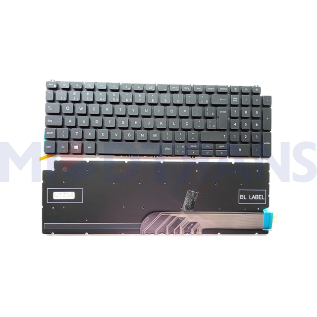 New USB 3.0 Keyboard RU/AR/SP/BR for Dell 7590 Laptop Keyboard