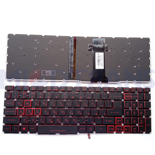 RU Keyboard for Acer Nitro 5 AN515-54 AN515-43 AN517-51 Laptop Keyboard Replacement