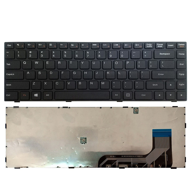 New US keyboard For Lenovo 100-14 US Laptop keyboard Layout