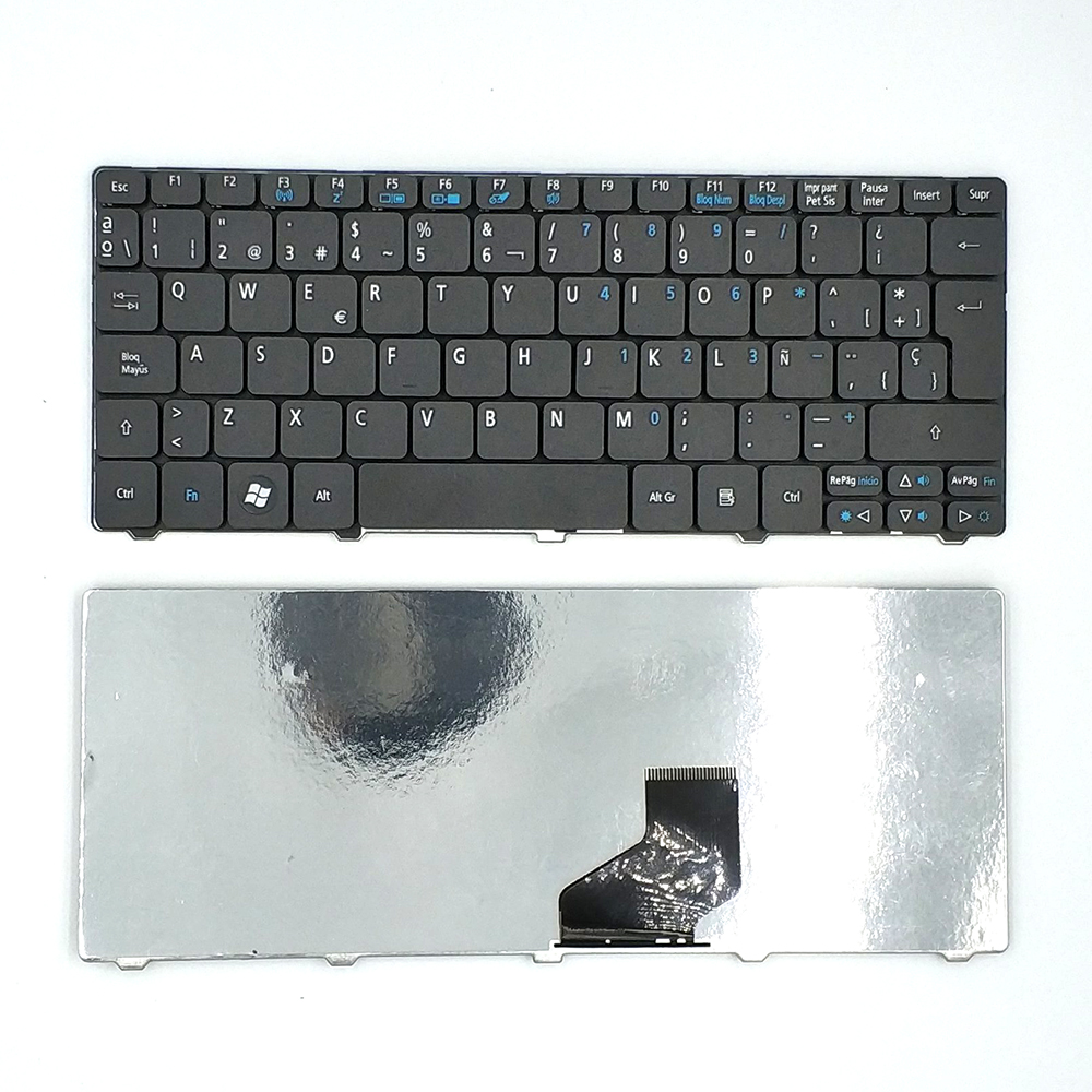 Spanish Keyboard For Acer Aspire One D255 D257 AOD257 D260 D270 521 532 532H 533 AO521 AO533 NAV50 Laptop SP Keyboard