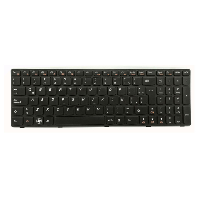 Wholesale Laptop Spanish Keyboard For Lenovo G580 Z580A G585 Z585 G590 Z580 SP Keyboard Layout