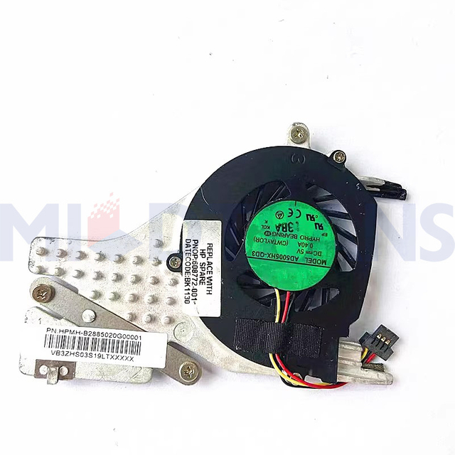 New Laptop Cpu Colling Fan for HP MINI 110-3000 CQ10 Copper Tube Laptop Cooling Fan 608772-001
