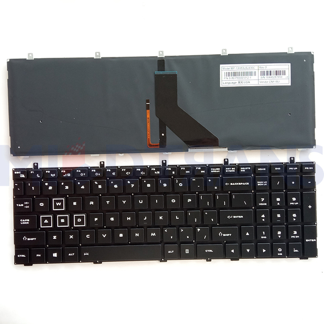 Laptop US Backlit Keyboard for ThundeRobot 911 GT 911GT-Y1 911GT-Y2 911GT-Y3 English Laptop Keyboard