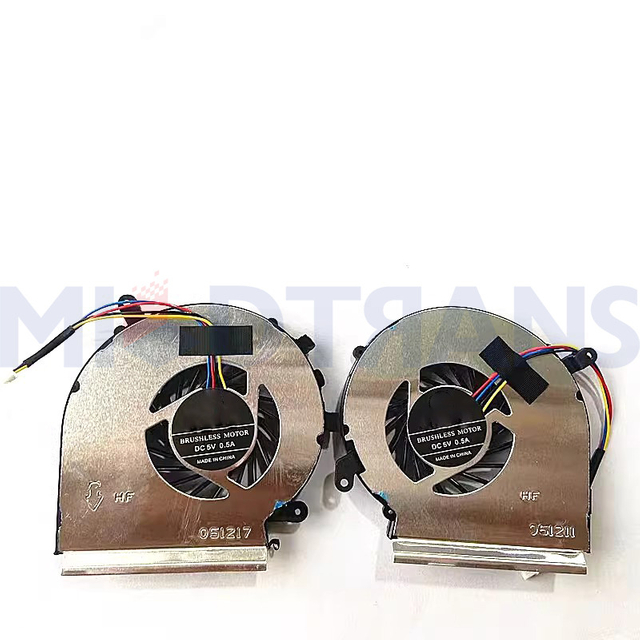 Laptop Internal Fan for MSI GE62VR GL62M GP62MVR GL72MVR GP72VR GF62 4-wire Laptop Computer Cooling Fans
