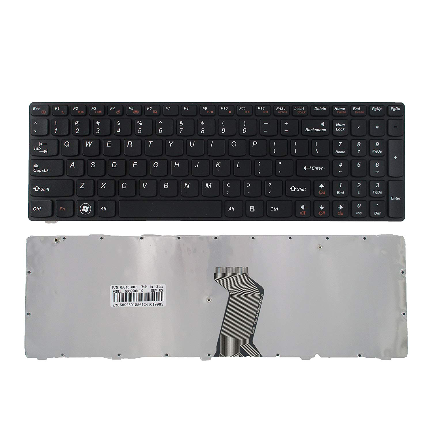 English US Keyboard For Lenovo G580 NEW