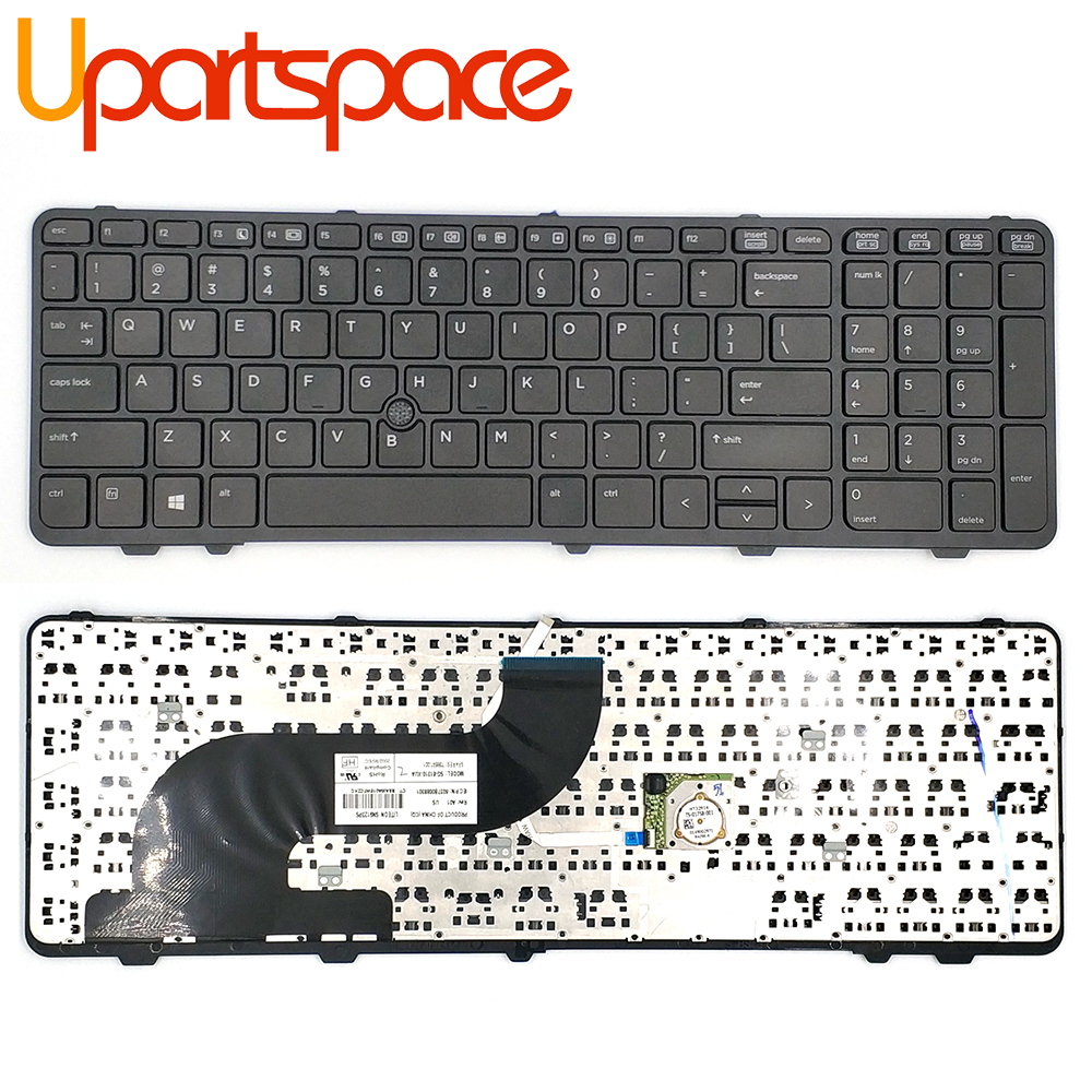 Laptop Keyboard US Layout Replacement For HP Probook 650 G1 With Pointing Stick With Frame