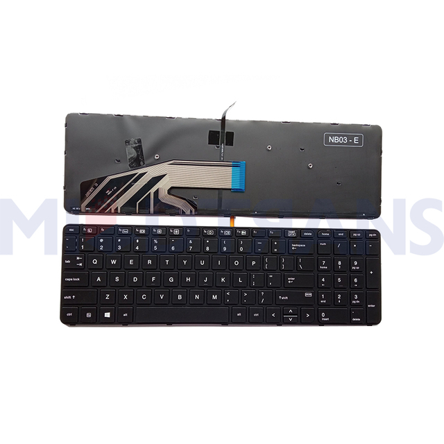 US Backlit Keyboard For HP PROBOOK 450G3 450 G3 455 G3 470 G3 Laptop Keyboard Replacement