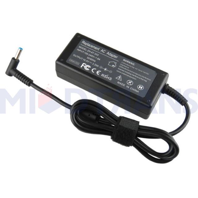 For HP 19.5V 3.33A 4.5*3.0mm 65W Laptop Adapter