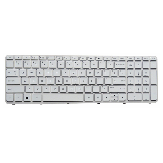 US Keyboard Replacement Fit For HP 15-E English Laptop Keyboard White