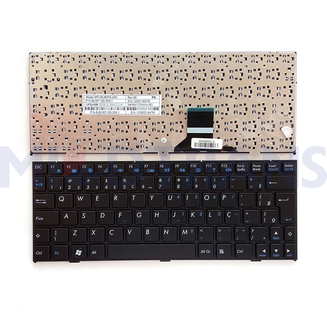 New BR for Clevo M1110 M11X M1100 M1110Q M1111 W110ER M1115 X11 Laptop Keyboard Layout