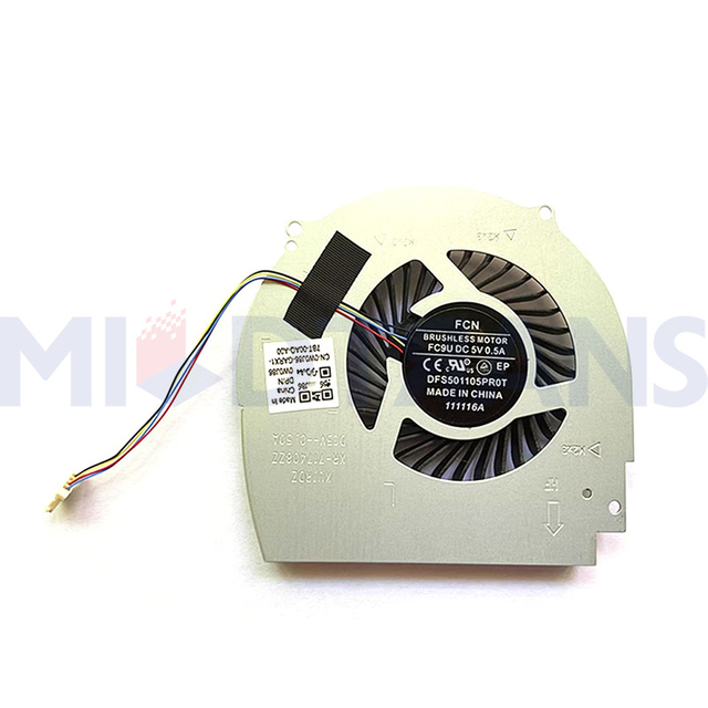 Brand New Laptop Cooling Fans for Dell 7466 15R 7566 7567 New Gaming Case 7000 Single-sided CPU Fan