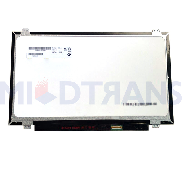 B140HTN01.E 14.0 Inch Slim 30 Pins 1920*1080 Panel Display Lcd Screen with Brackets Matte for Laptop