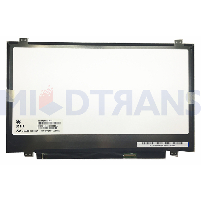 NV140FHM-N41 NV140FHM N41 14.0 Slim 30 Pins FHD IPS LCD Laptop Screen Replacement
