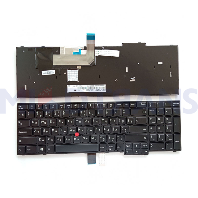 New Replace RU Keyboard for Lenovo Thinkpad E570 E575 E570C Laptop Keyboard