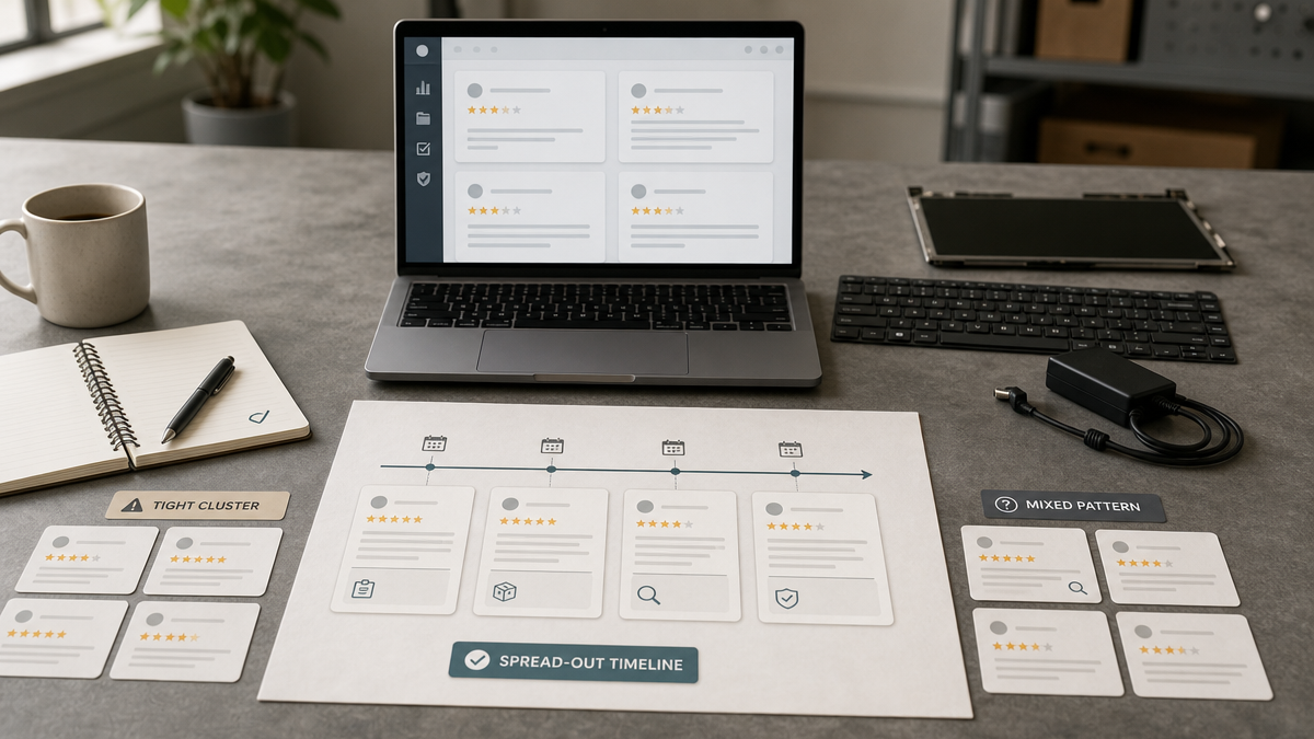 Why are glowing supplier reviews on a B2B platform not always reliable?