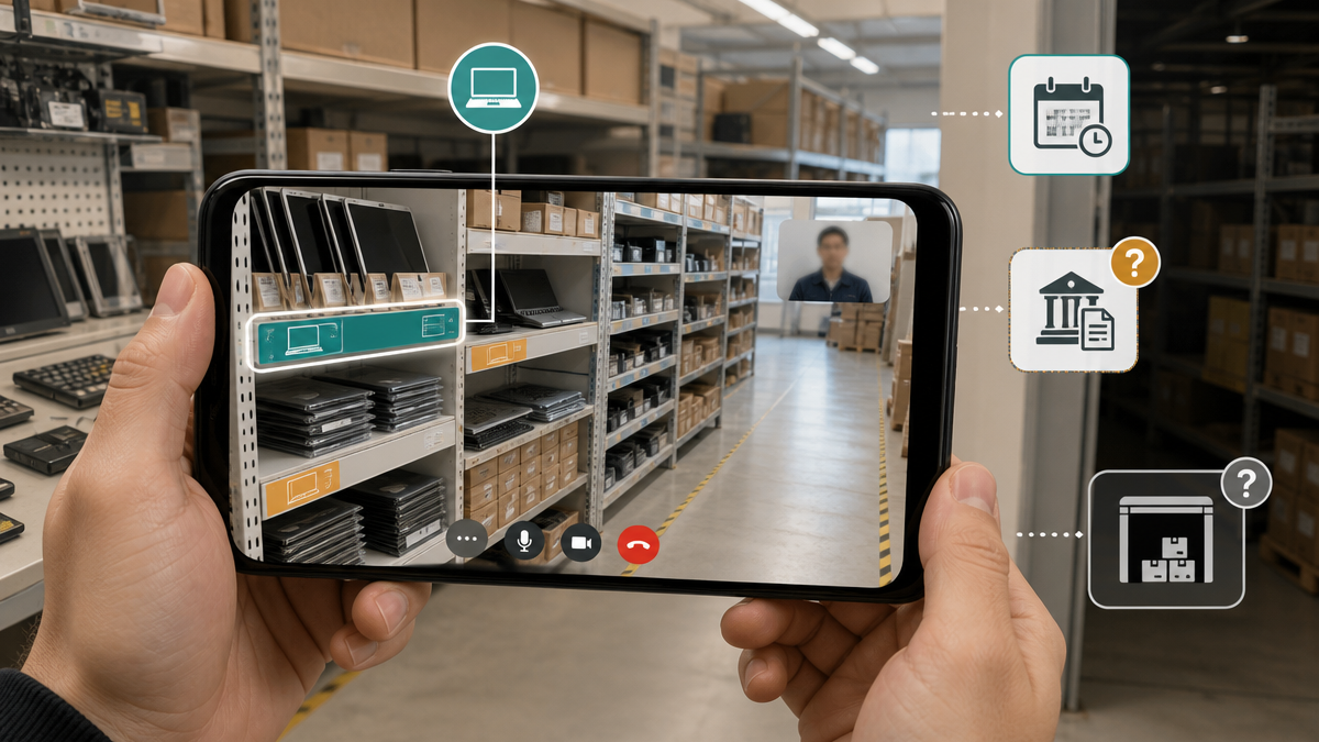 What can a live video warehouse tour verify, and what can it not?